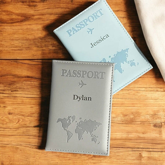 Personalized Passport Holder, Custom Luggage Tag, Custom Passport Cover, Luggage Name Tag, Monogrammed Passport Cover, Custom Passport Case, Document Holder, Initial Passport, Leather Luggage Tag