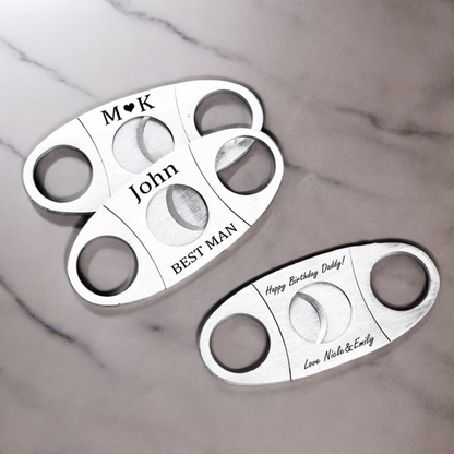 Custom Cigar Cutter, Personalized Cigar Cutter, Cigar Lover Gift, Groomsman Proposal, Gift Idea For Men, Cigar Accessories