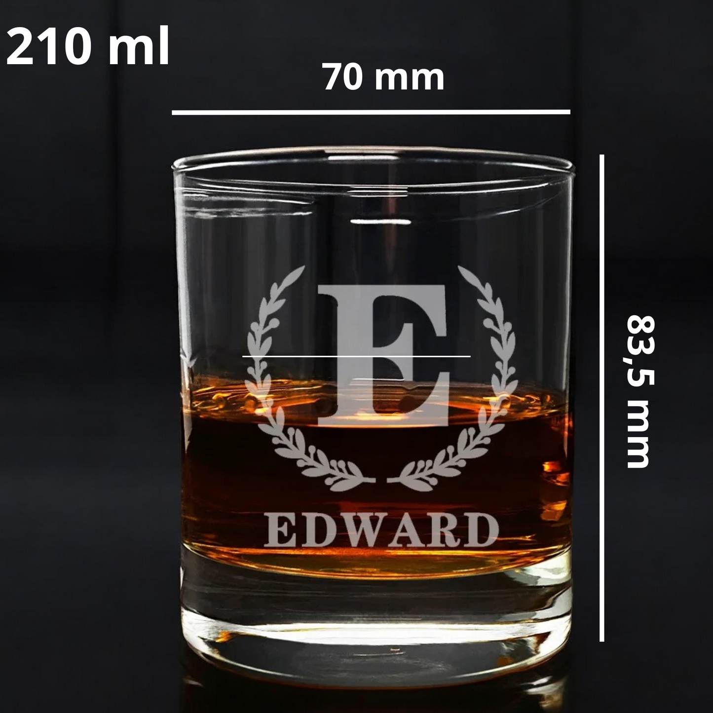 Monogrammed Whiskey Glass, Whiskey Glass With Name, Personalised Whiskey Glass, Custom Whiskey Glass, Whiskey Gift, Whiskey Lover Gift